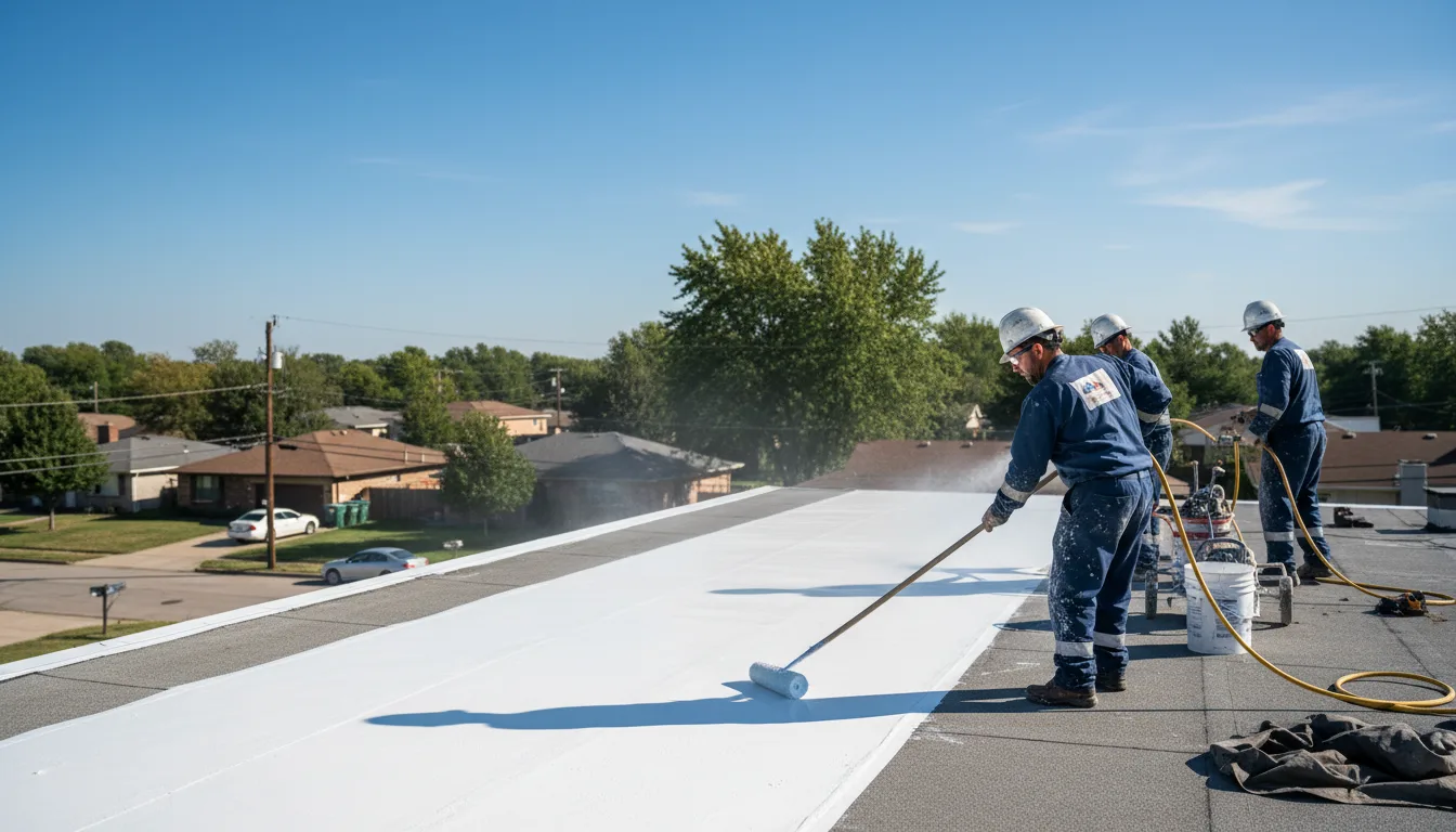 Commercial roof coating in Robbinsville, NC near me